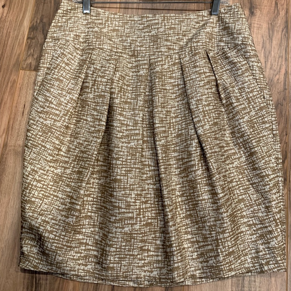 Banana republic partially pleated skirt